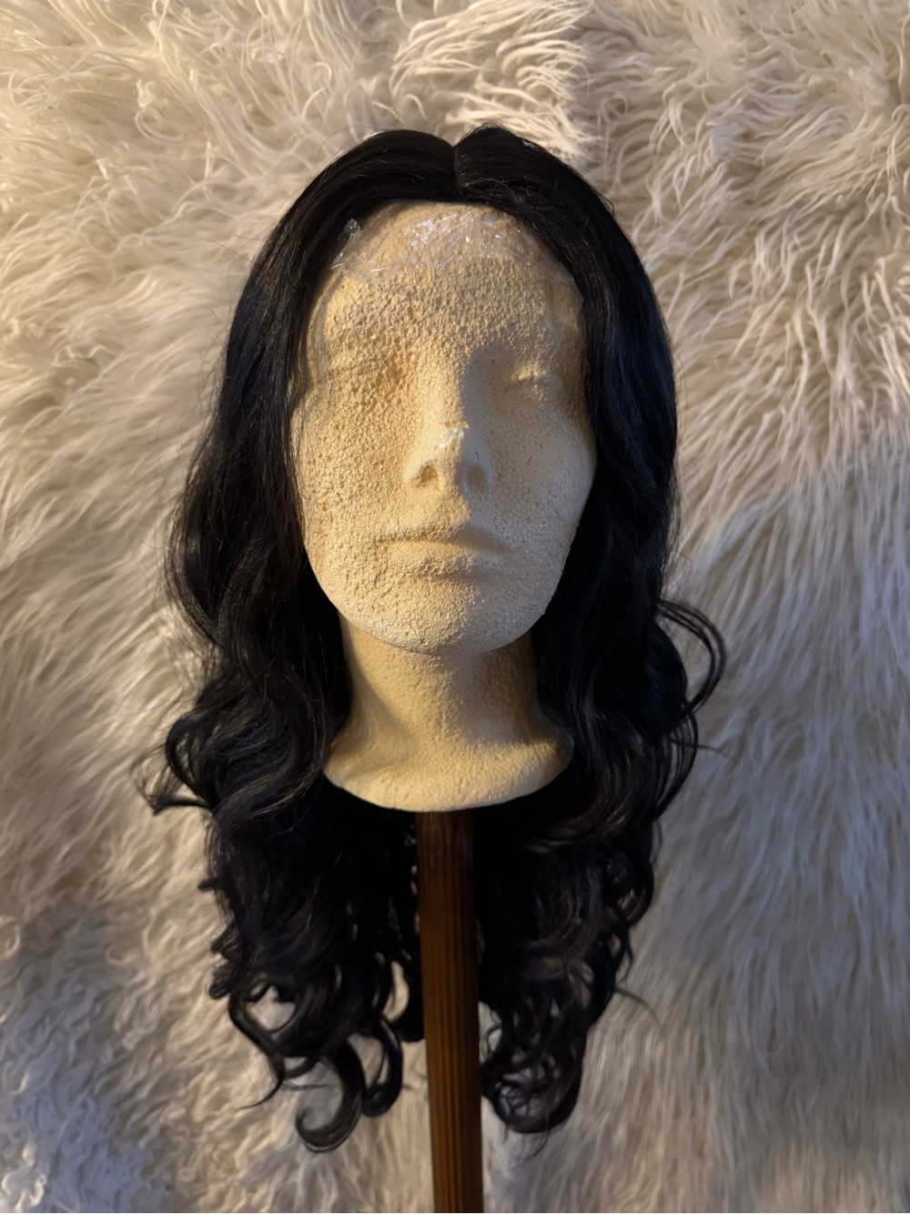Human hair blend Motown tress wavy wig (E7)